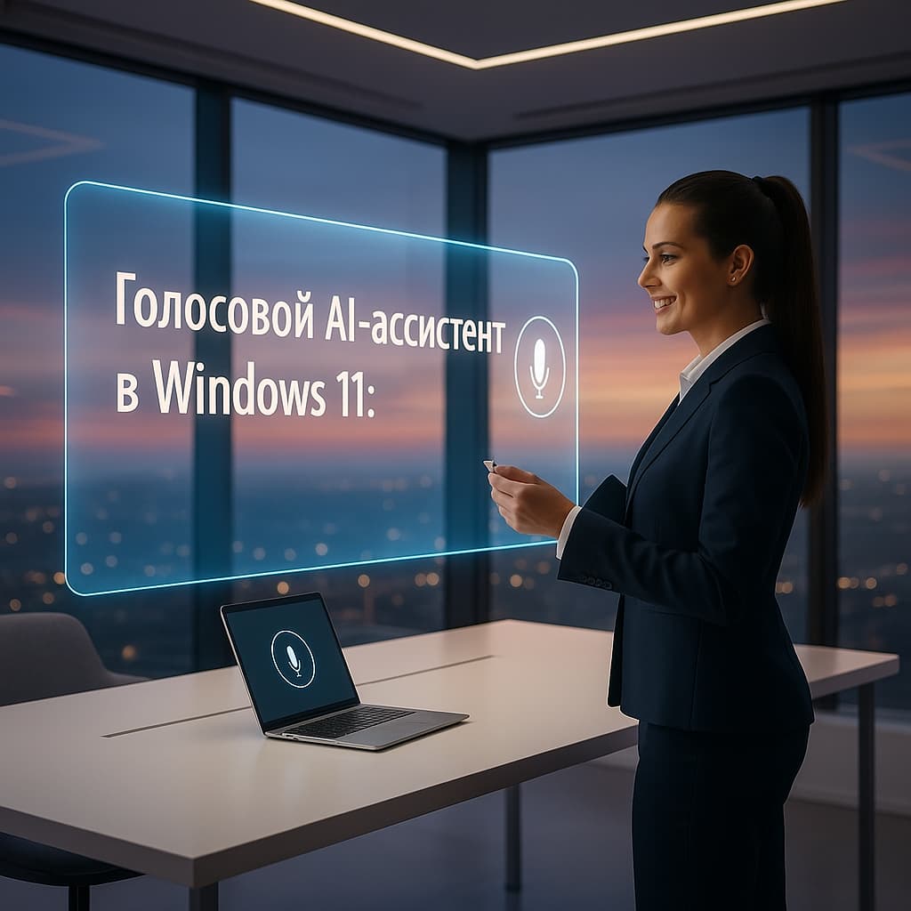 Голосовой AI-ассистент в Windows 11: как бизнес экономит 15% рабочего времени на рутине